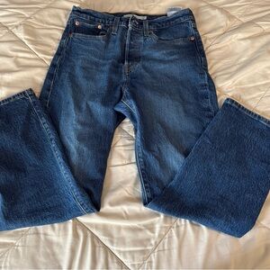 Levi’s Wedgie Straight Dark Blue Denim Jeans